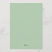 Navy and Mint Doodle Rattle and Bow Baby Shower 招待状 (裏面)