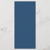 Navy and Rust Water color Bohoフローラメニュー メニュー (裏面)