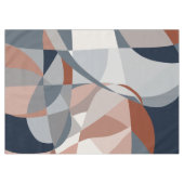 Navy and Rust(XIV)抽象芸術 テーブルクロス (正面(横))