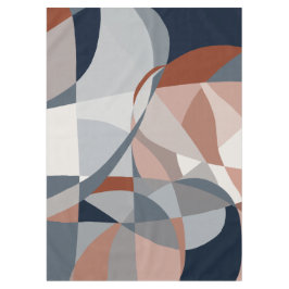 Navy and Rust(XIV)抽象芸術 テーブルクロス