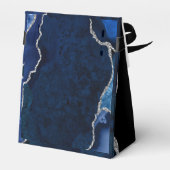 Navy and Silver Agate結婚's Thank You フェイバーボックス (裏面サイド)