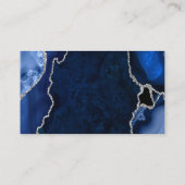 Navy and Silver Agate Wedding Registry エンクロージャーカード (裏面)
