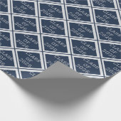 Navy and Silver Graduation Wrapping Paper | 2026 ラッピングペーパー (角)