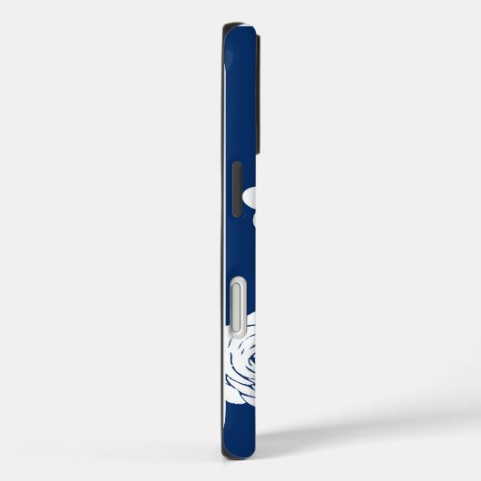 navy and white iphone case Case-Mate iPhoneケース (裏面 / 右)