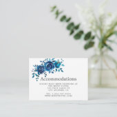 Navy and White Water 結婚 Colorの宿泊施設 エンクロージャーカード (スタンド正面)