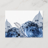 Navy and White with 結婚 Silver's Academents エンクロージャーカード (裏面)