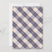 Navy Argyle Golf Cap Flag Lets Par-Tee Baby Shower 招待状 (裏面)