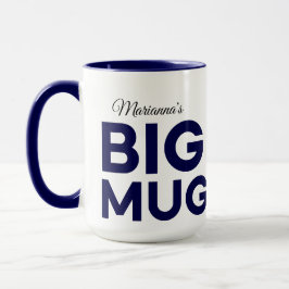 Navy Big Mug | Huge Mug | Script Custom Name マグカップ