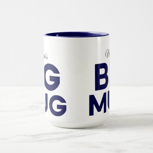 Navy Big Mug | Huge Mug | Script Custom Name マグカップ (中央)