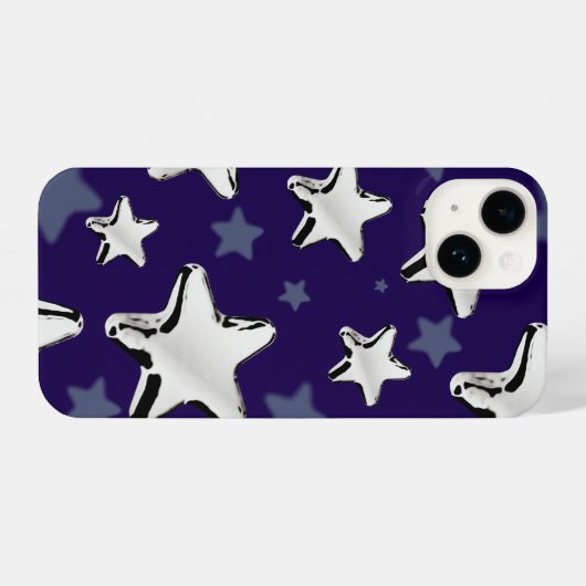 navy bleu phone case iPhoneケース (裏面横)