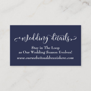 Navy BlueかわいらしのWebサ結婚イト詳細 エンクロージャーカード