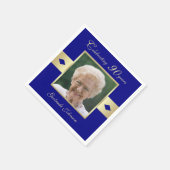 Navy Blueの90th Birthday Party写真 スタンダードカクテルナプキン (角)