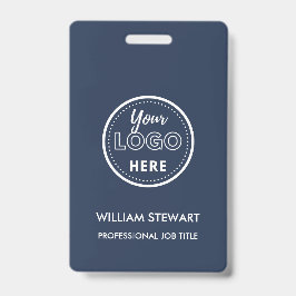 Navy Blueビジネスロゴ会社社員スタッフ バッジ