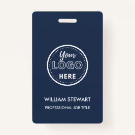 Navy Blueビジネスロゴ会社社員スタッフ バッジ