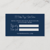 Navy Blueモダンフレンド紹介カードを参照 紹介カード (裏面)