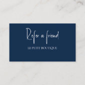 Navy Blueモダンフレンド紹介カードを参照 紹介カード (正面)