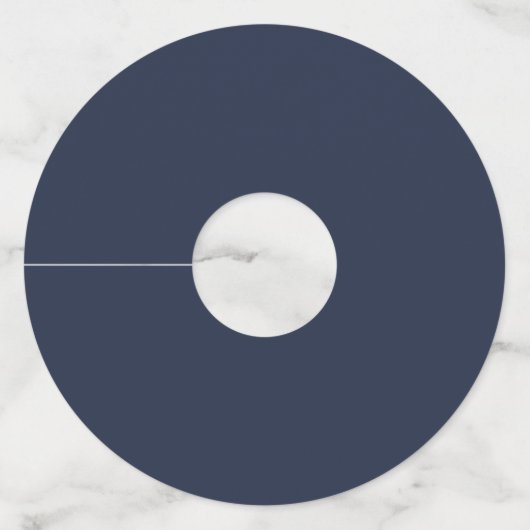 Navy Blue ワイングラスタグ (正面)