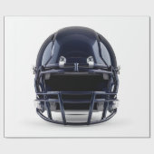 Navy Blue American Football Helmet ラッピングペーパー (フラット)