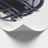 Navy Blue American Football Helmet ラッピングペーパー (角)