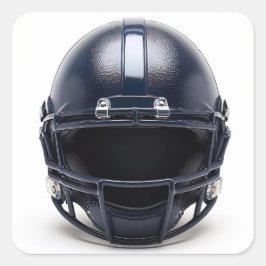 Navy Blue American Football Helmet Decal スクエアシール