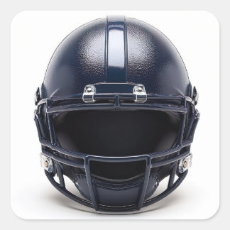 Navy Blue American Football Helmet Decal スクエアシール