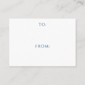 Navy Blue and Gold Baby Shower - Display Shower エンクロージャーカード (裏面)