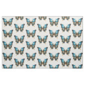 Navy Blue and Gold Butterfly Seamless Pattern ファブリック (ファットクウォーター)