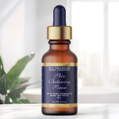 Navy Blue and Gold Cosmetics Dropper Bottle Label  ラベル
