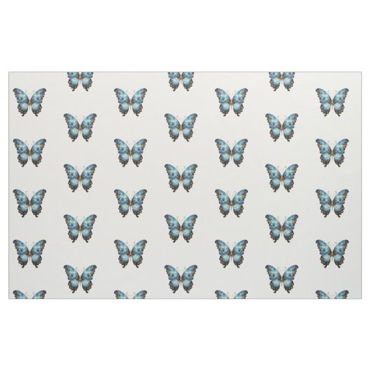 Navy Blue and Gold Modern Boho Seamless Pattern ファブリック (ファットクウォーター)