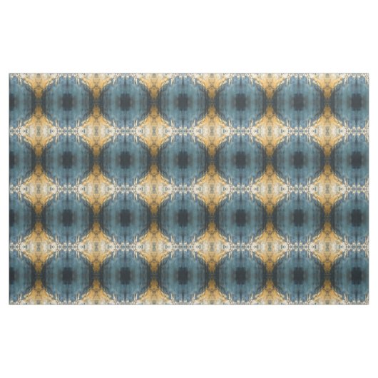 Navy Blue and Gold Modern Boho Seamless Pattern ファブリック (ヤード)