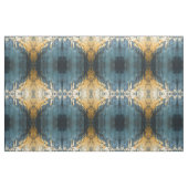 Navy Blue and Gold Modern Boho Seamless Pattern ファブリック (ファットクウォーター)