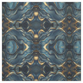 Navy Blue and Gold Modern Boho Seamless Pattern ファブリック (見本)