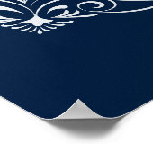 Navy Blue and Gray Modern Welcome Poster 1 of 3 ポスター (角)