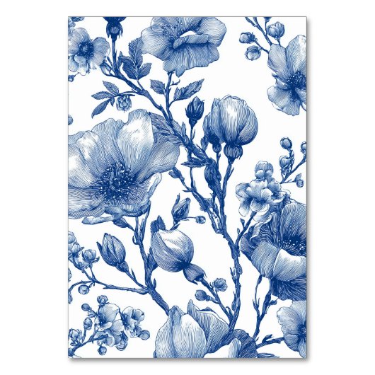 Navy Blue And Silver Wedding  テーブルナンバー (裏面)