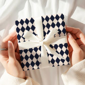 Navy Blue Argyle Wrapping Paper ラッピングペーパー