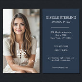 Navy Blue Attorney at Law Photo Professional  名刺