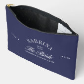 Navy Blue Bachelorette Bach Club Cosmetic Bag  アクセサリーポーチ (見開き)