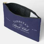 Navy Blue Bachelorette Bach Club Cosmetic Bag  アクセサリーポーチ (見開き)