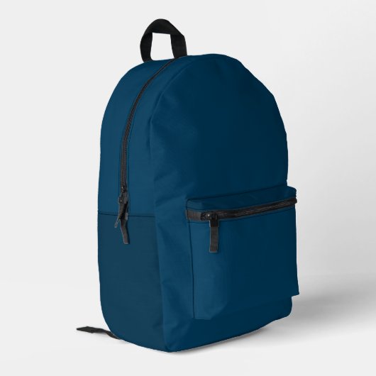 Navy Blue Backpack プリントバックパック (裏面左端)