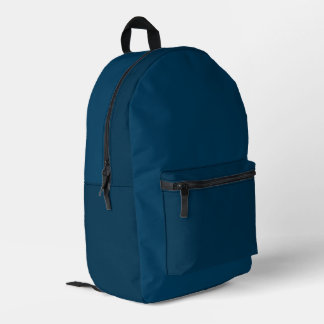 Navy Blue Backpack プリントバックパック