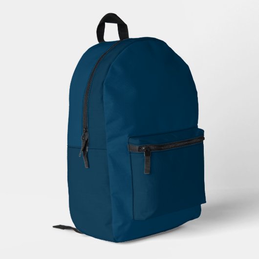 Navy Blue Backpack プリントバックパック (裏面左端)