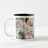 Navy Blue | Best DadEver Custom Photo Mug ツートーンマグカップ (左)