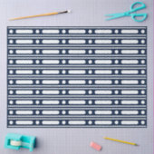 Navy Blue Bone Inlay Border Dots Decoupage Paper 薄葉紙 (クラフト)