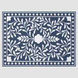 Navy Blue Bone Inlay Decoupage Paper 薄葉紙