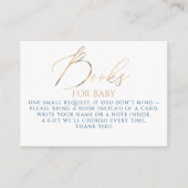 Navy Blue Books For Baby Request エンクロージャーカード (正面)