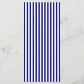 Navy Blue Bow Wedding Place Setting Thank You Card プログラム (裏面)