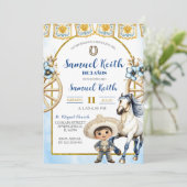 Navy Blue Boy Charro and Horse Presentacion de 3 a 招待状 (スタンド正面)