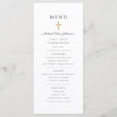 Navy Blue Boy First Communion メニュー (正面)