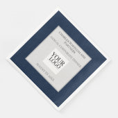 Navy Blue Businessまたはロゴ付き会社イベント (コーナー)