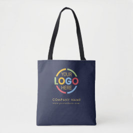 Navy Blue Business Company Logo Promotional Gift  トートバッグ